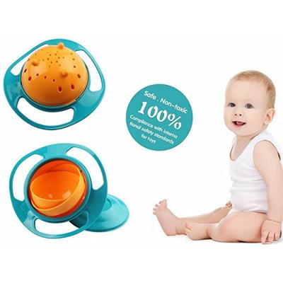 China 100% Eco-Friendly Baby Bowl Babies Feeding Support Green 100% Eco-Friendly NO Handle Love To Eat Rich And Beautiful Flying Saucer Shape Baby Bowl for sale