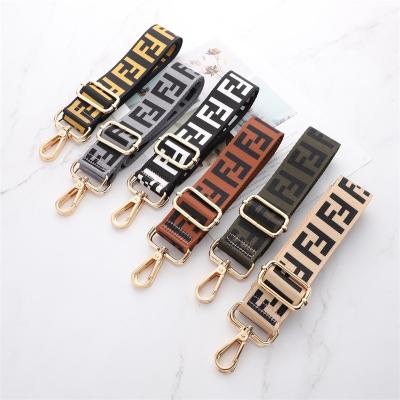 China Factory Custom Woven Straps Handbag Customized Adjustable Fashion Handbag Accessories Fabric Shoulder Bag Strap for sale