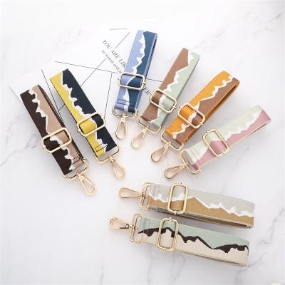 China Custom Factory Bag Accessories DIY Replacement Gold Buckle Shoulder Belts Handbag Strap Long Bands Handle Bag Straps for sale