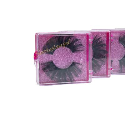 China Selling Customizable Handmade False Crisscross Mink Individual False Eyelashes for sale