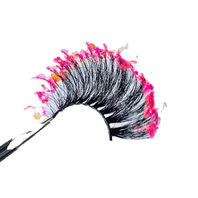 China Cheap Affordable Price Crisscross True Mink Hair Color False Eyelashes Spot for sale