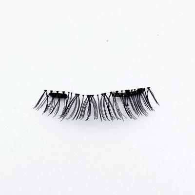 China Multilayer natural feather eyelash clip chemical fiber false eyelash glue two pairs wholesale for sale