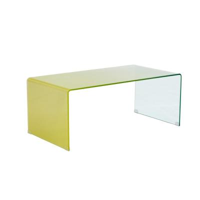 China China Manufacture Convertible Colored Glass Sofa Side Center Table For Home Office Furniture for sale