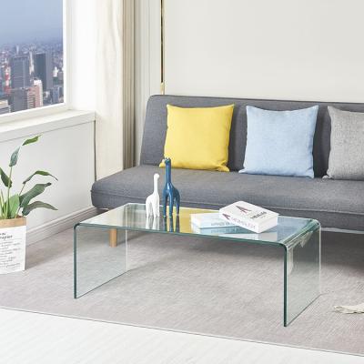 China Hot sale tempered glass coffee table for living room for sale