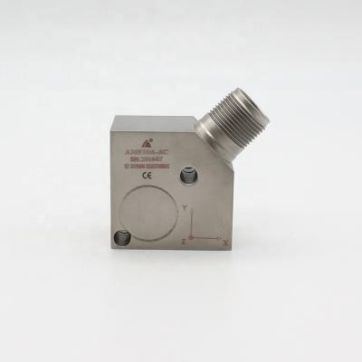 China Strong Anti-interference Performance Dynamic 4-20mA Industrial Three-axis Current Type Output Piezoelectric Acceleration Sensor for sale