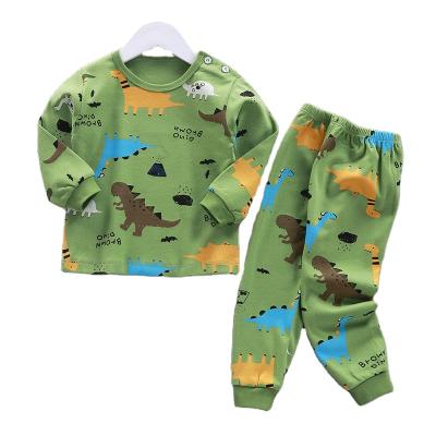 China Wholesale anti-shrink children's cotton pajamas suits for boys and girls children's 100% cotton pajamas baby clothes kids clothing for sale