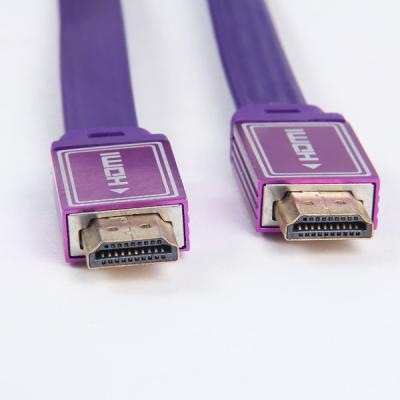 China Professional manufacturer HDMI cable nylon braid flat HDMI cable for sale