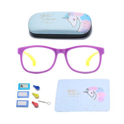 China Fashionable Children Kids Eyewear Glasses Blue Light Blocking Glasses Frame Optical for sale