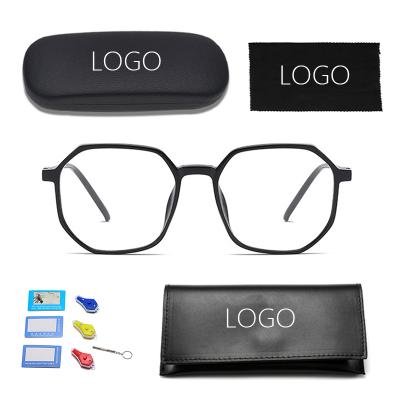 China Fashionable Clear Monocle Frames Anti Ray Blocking Computer Glasses Glass Blue Light for sale