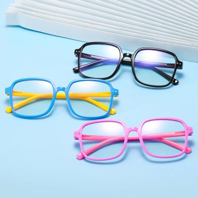 China Fashionable Colored Optical Tr90 Glasses Frames Anti Blue Light Computer Glasses Eyewear Glasses For Kids for sale