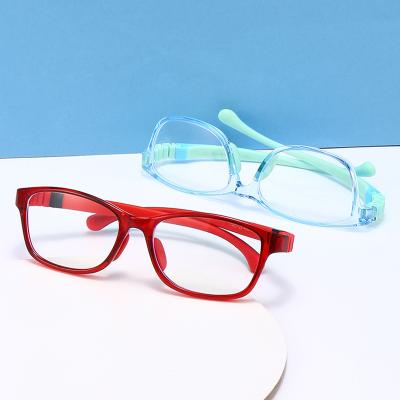 China Fashionable Comfortable Anti Blue Light Block Computer Silicone Glasses For Kids 2021 Glasses for sale