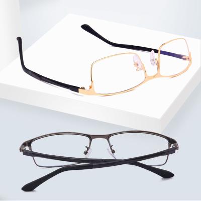 China Fashionable Square Glass Blue Light Blocking Optical Anti Metal Frames Eyewear Man Eye Glasses For Men Glasses for sale