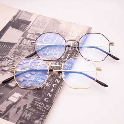 China Unisex Fashionable Retro Vintage Round Anti Optical Metal Glass Glasses Blue Light Frames for sale