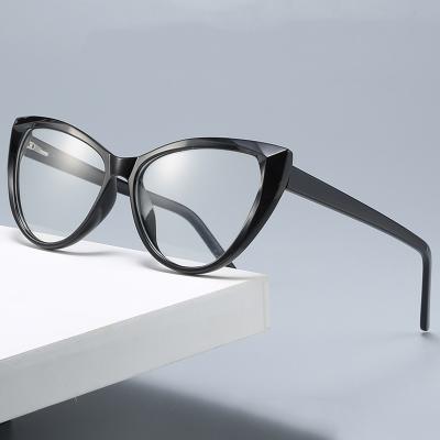 China Fashionable Clear Eyeglass Cat Eye Blue Light Blocking Optical Frames for sale