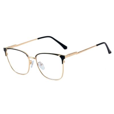 China Fashionable Designer Glass Metal Optical Frame Anti Blue Light Gaming for sale