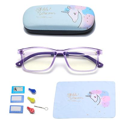 China Fashionable Kids Glass Eyeglass Frames Optical Blue Light Blocking Designer Tr90 Kids for sale