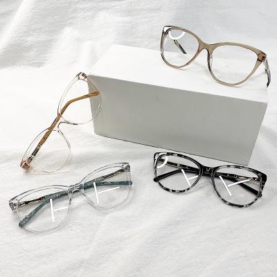 China 2021 Fashionable High Quality Acetate Optical Frames Metal Eyeglass Frame for sale