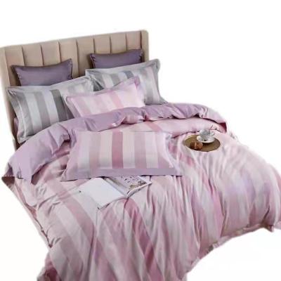 China New Design Cotton Bedding Sheet Anti-static Yarn Dyed Jacquard Cotton Hotel Sheet Bedding Set for sale