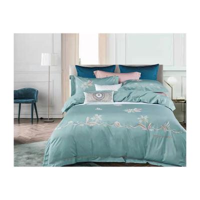 China Long-Staple Professional Breathable Cotton Embroidery Long-staple Netting Pure Cotton Bedding Sheet Set for sale