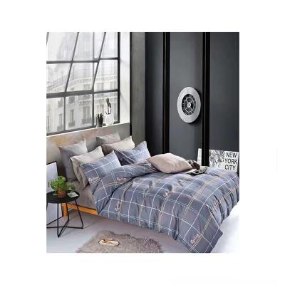 China Anti-static Washable Soft Bed Linen Four-piece Set Cotton Velvet Promotional Printed Double Raw Xiamen Knitted Bed Liners 4 Pcs ZT-013 for sale