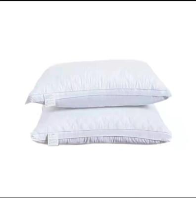 China Best Selling Pillow Anti-Static Comfortable Velvet Pillow Super Soft And Vintage Polyester Feather High Resilience Neck Xiamen White Rectangle for sale