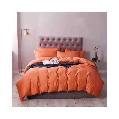 China Best Selling Modern Solid Color Comforter Cover Set 200*230 220*240cm Long-staple Cotton Sateen Comforter Cover for sale