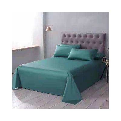 China Simple Wholesale Eco - Friendly Soft Solid Color Washed Long - Staple Cotton Sateen Bed Linen for sale