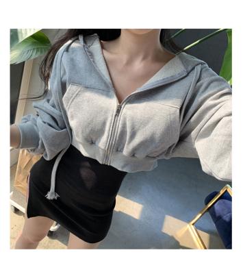 China Joggers Women Anti-Wrinkle Crop Top High Quality Logo Gym T-shirt Breathable Hoodie Custom Wholesale Long Sleeve Sweatshirt For Women for sale