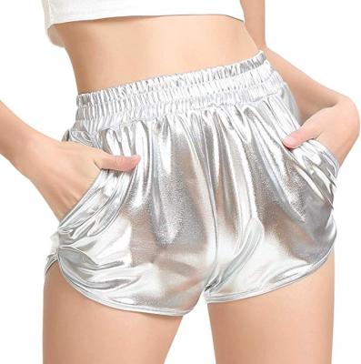 China 2022 New Anti-wrinkle Summer Women's Metallic Shorts Customized for sale