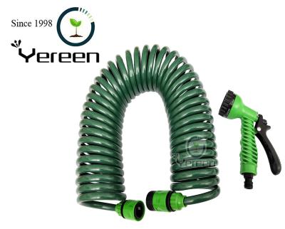 China Adjustable Plant Garden Water Reel Hose With Plastic Hose Spout for sale