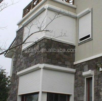 China Guangzhou Rolling Aluminum Roll Up Window Shutters , Single Iron Window Grilles for sale