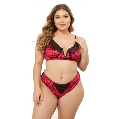 China 95% Polyester Woman Girl Sexy Transparent Hot Japanese Lady Red Open Lace Lingerie Set for sale