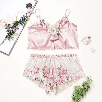 China Wholesale 95% Polyester Transparent Pajamas Set Underwear Lingerie Plus Size Sexy Nightgown for sale