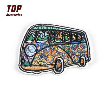 China Viable most popular woven clothing accessories embroidery patches for sale