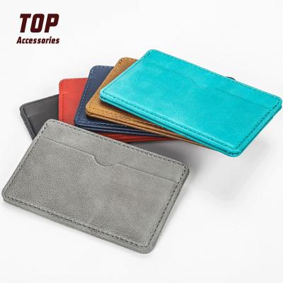 China Custom Card Holder Factory Price Logo Pu Leather Card Holders Custom Made High Quality for sale