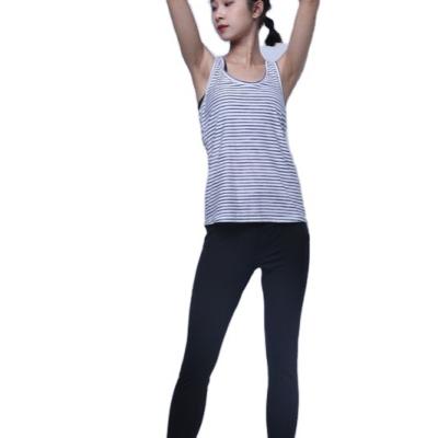 China Summer QUICK DRY Women's Sheer Yoga Shorts Top Sports Vest Stretch Fitness Workout Vest for sale