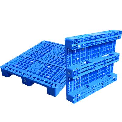 China Single Faced HDPE 3 Runners Plastic Pallet Suitable For Beam Rack Plastic Pallet for sale