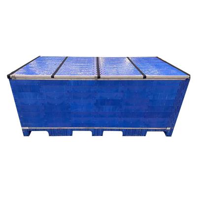 China 1200*2375*980mm 1200*2200*850mm PP/PE customized large size collapsible bin and pallet box customer size for sale