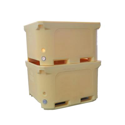 China 600L Heavy Duty Heavy Duty Heavy Duty Regular Heavy Duty LLDPE Regular Stackable Insulated Fish Tub 600L For Transport for sale