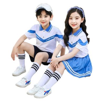 China Kids Suits School Uniforms Patterns Girl School Uniforms And Boy Australian School Uniform T-shirt Skirt Polo Suit Wholesale School Uniforms For USA for sale