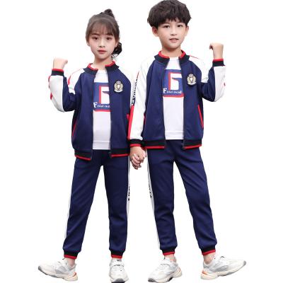 China Kids Suits School Uniforms Designs China School Uniforms) Customize Swaterproofmn High Quality Stuwomen New Astickersoys Sport Uniform Clothing Sets Girls School Uniforms Black for sale