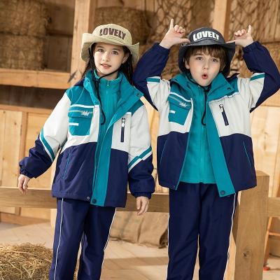 China Kids Suits School Uniforms Models School Uniforms Adventure Student Outdoor Sports Promotional Rising Climbing Jacket for sale