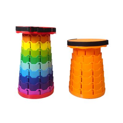 China (Size) Hot Selling High Quality Plastic Adjustable Folding Adjustable Retractable Stool for Home and Travel for sale