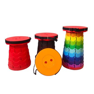 China (Size) 2021 Wholesale High Quality Adjustable Outdoor Camping Travel Fishing Plastic Folding Stool for sale