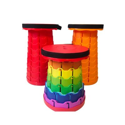 China (Height)Customized Fashion Adjustable High End Portable Outdoor Retractable Folding Stool for sale