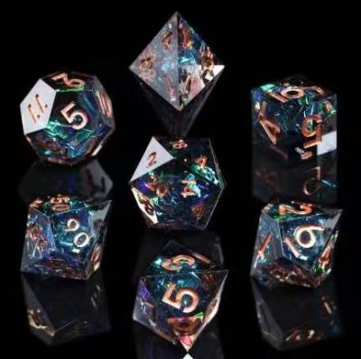 China DND Games Customized Resin D&D Dies Set, Suitable Translucent Multifaceted Dragon and Dungeon Dies DND Role Playing for sale