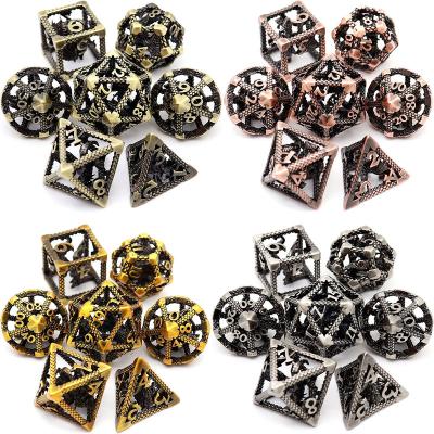 China DND Games 2022 New Metal Cavity Polyhedron Driving Drdgons Die Set, Applicable to Dragon and Dungeon DND Dies for sale