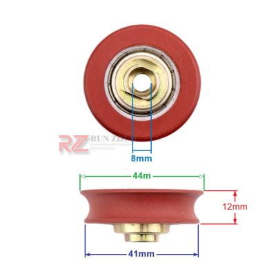 China Suit for KM89629G02 Elevator Door Roller for KONE Elevator Parts Elevator Counter Roller, AMD/ADV 44/12mm, M8 for sale