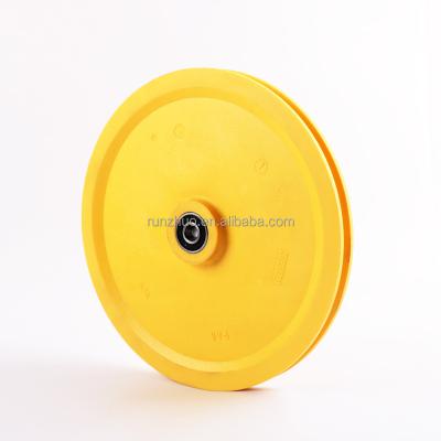 China Suit for SCH Elevator *** Elevator Roller 5500 Speed ​​Limiter Idler Wheel Diameter 250mm Bearing 6201 57637799 for sale