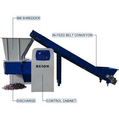 China Hotels BEION Single Shaft Shredder For Paper / Books / Cardboard / Cardboard for sale